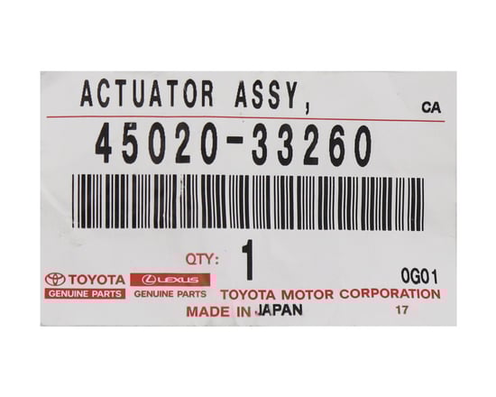 New-Lexus-ES-2019-Steering-Lock-45020-33260