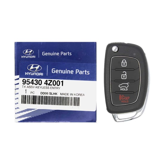 NEW-Hyundai-Santa-Fe-2014-Genuine-OEM-Flip-Remote-Key-4-Buttons-315MHz-4D-Transponder-95430-4Z001-954304Z001,-FCCID:-TQ8-RKE-3F04---Emirates-Keys