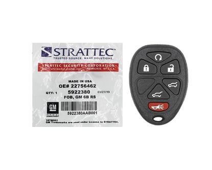 New-Chevrolet-GMC-SUV-YUKON-SUBURBAN-TAHOE-ESCALAD-2007-2012-Genuine-OEM-Remote-Key-6-Buttons-315MHz-5922380-STARTTEC---FCCID-:-OUC60270-OEM---Emirates-Keys
