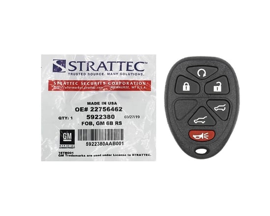 New-Chevrolet-GMC-SUV-YUKON-SUBURBAN-TAHOE-ESCALAD-2007-2012-Genuine-OEM-Remote-Key-6-Buttons-315MHz-5922380-STARTTEC---FCCID-:-OUC60270-OEM---Emirates-Keys