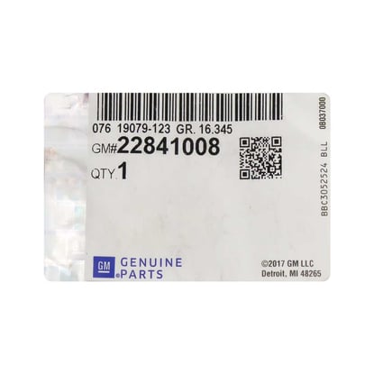 New-Chevrolet-Tahoe-2013-Genuine---OEM-Remote-3+1-Button-433MHz-Manufacturer-Part-Number:-22841008---Emirates-Keys