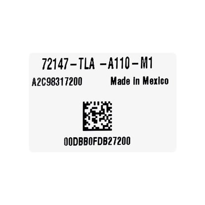New-Honda-CR-V-2019-2020-Genuine---OEM-Smart-Remote-Key-5-Buttons-433MHz-(Driver-1)-OEM-Part-Number:-72147-TG7-AA1---Emirates-Keys