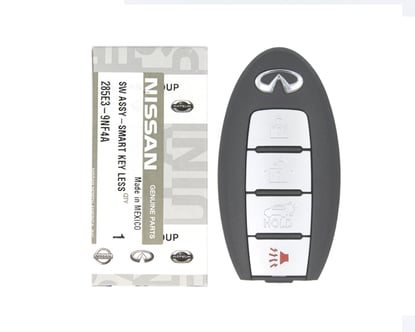 Brand-New-Infiniti-QX60-2016-Genuine-OEM-Smart-Remote-Key-4-Buttons-433MHz-285E3-9NF4A-285E39NF4A---FCCID:-KR5S180144014-OEM-Box---Emirates-Keys