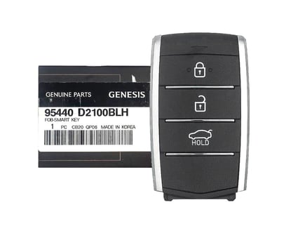 NEW-Hyundai-Genesis-G80-2018-Genuine-OEM-Smart-Remote-Key-3-Buttons-433MHz-95440-D2100BLH-95440D2100BLH-OEM-Box---Emirates-Keys