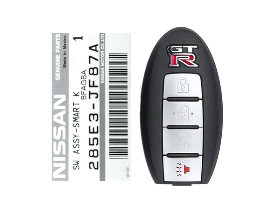 Brand-New-Nissan-GTR-2009-2017-Genuine-OEM-Smart-Key-Remote-4-Buttons-315MHz-285E3-JF87A---FCCID:-KR55WK49622---Emirates-Keys