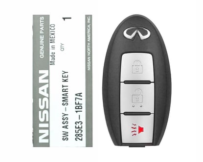 Brand-New-Infiniti-FX35-2010-Genuine-OEM-Smart-key-Remote-3-Buttons-433MHz-285E3-1BF7A-285E31BF7A---FCCID:-5WK49674-OEM-Box---Emirates-Keys