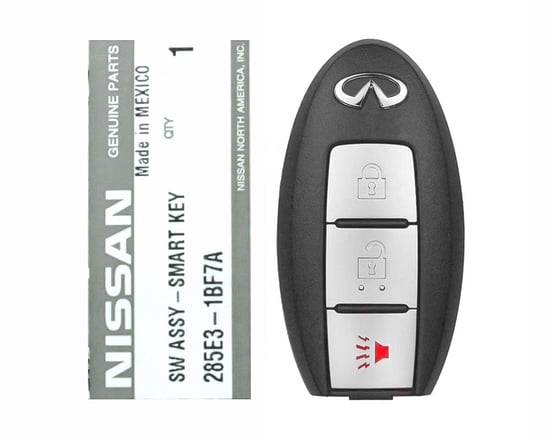Brand-New-Infiniti-FX35-2010-Genuine-OEM-Smart-key-Remote-3-Buttons-433MHz-285E3-1BF7A-285E31BF7A---FCCID:-5WK49674-OEM-Box---Emirates-Keys