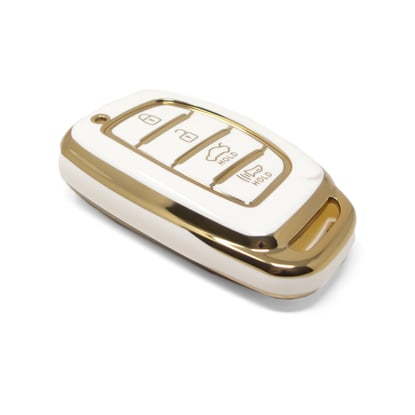 New-Aftermarket-Nano-High-Quality-Cover-For-Hyundai-Tucson-Smart-Remote-Key-4-Auto-Start-Buttons-White-Color---Emirates-Keys