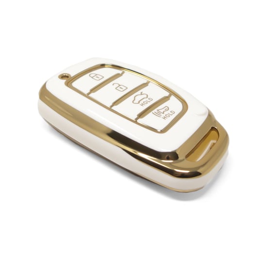New-Aftermarket-Nano-High-Quality-Cover-For-Hyundai-Tucson-Smart-Remote-Key-4-Auto-Start-Buttons-White-Color---Emirates-Keys