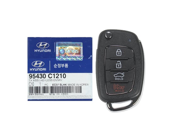 NEW-Hyundai-Sonata-2018-Genuine-OEM-Flip-Remote-Key-4-Buttons-433MHz-95430-C1210-95430C1210---FCCID:-TQ8-RKE-4F25---Emirates-Keys