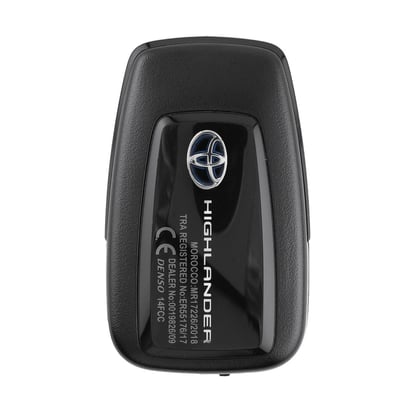 New-Toyota-Highlander-2019-Genuine---OEM-Smart-Remote-Key-2-Buttons-433MHz-OEM-Part-Number:-8990H-0E070-,-8990H0E070---FCC-ID:-14FCC---Emirates-Keys