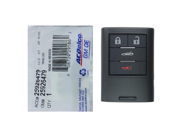 NEW-Chevrolet-Corvette-2008-2013-Genuine-OEM-Smart-Key-Remote-4-Buttons-315MHz-25926479---FCCID:-M3N5WY7777A---Emirates-Keys