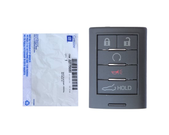NEW-Chevrolet-Corvette-2014-2019-Genuine-OEM-Smart-Key-Remote-With-Start-5-Buttons-433MHz-22779880,-23465951---FCCID:-G09C04EEC5T-BOX----MK3