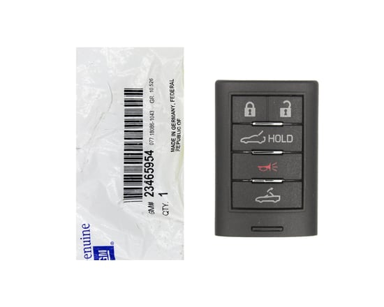 New-Chevrolet-Corvette-2015-2019-Genuine---OEM-Smart-Remote-Key-5-Buttons-433MHz-OEM-Part-Number:-23465954---FCCID:-NBGGD9C04---Emirates-Keys