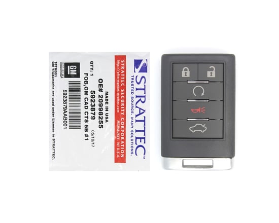 Brand-New-Cadillac-CTS-2008-2013-Genuine-OEM-Remote-Key-5-Buttons-315MHz-5923879-FCCID:-OUC60000223-OEM---Emirates-Keys