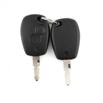 New-Aftermarket-Renault-Clio-Dacia-Logan-Sandero-Ignition-Lock-2-x-Plastic-Keys-with-Remote-Button-4-Pin-Compatible-Part-Number:-6001546809---806013230R---Emirates-Keys