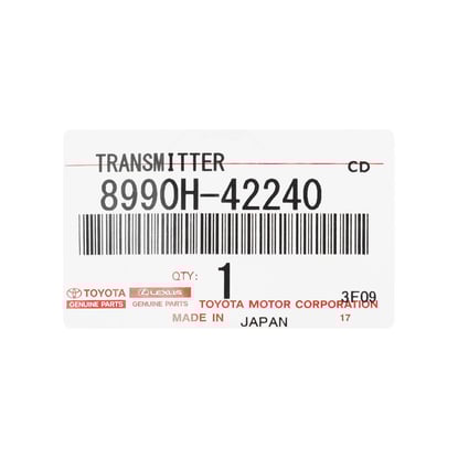 New-Toyota-Rav4-2019-2022-Genuine---OEM-Smart-Remote-Key-3-Buttons-433MHz-OEM-Part-Number:-8990H-42240---8990H42240---FCC-ID:-B2T2K2R---Emirates-Keys