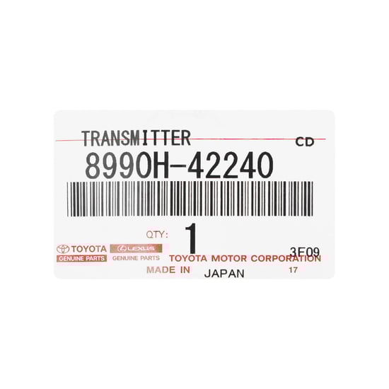 New-Toyota-Rav4-2019-2022-Genuine---OEM-Smart-Remote-Key-3-Buttons-433MHz-OEM-Part-Number:-8990H-42240---8990H42240---FCC-ID:-B2T2K2R---Emirates-Keys