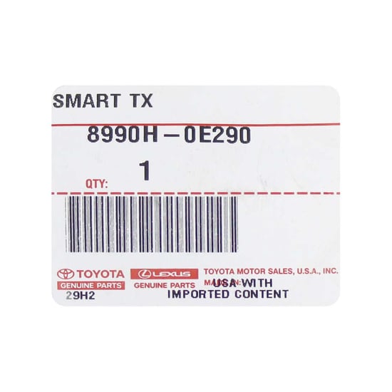 New-Lexus-NX-2022-Genuine-OEM-Smart-Remote-Key-3+1-Button-315MHz-OEM-Part-Number:-89904-0E290---FCC-ID:-HYQ14FLB---Emirates-Keys
