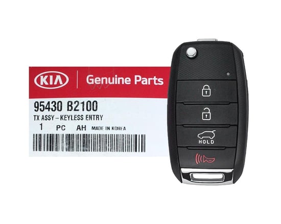 NEW-KIA-Soul-2014-2018-Genuine-OEM-Remote-key-4-Buttons-433MHz-95430-B2100-95430B2100---FCCID:-OSLOKA-875T---Emirates-Keys