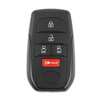 Toyota-Sienna-2022-Smart-Remote-Key-Shell-4+1-Buttons-Black-Sides-BA-Type