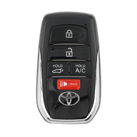 Toyota-Rav4-2023-Smart-Remote-Key-Shell-4+1-Buttons-Chrome-Sides-BA-Type