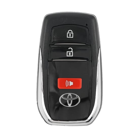 Toyota-Corolla-Cross-Smart-Remote-Key-Shell-2+1-Buttons-Chrome-Sides-BA-Type