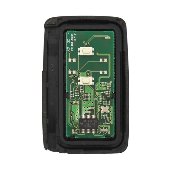 Used-Toyota-Genuine-OEM-Smart-Key-2-Buttons-312MHz-Black-Cover-PCB-Manufacturer-Part-Number:-271451-6230---Emirates-Keys