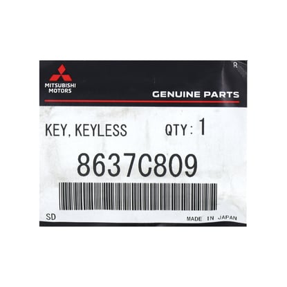 New-Mitsubishi-Outlander-2020-Genuine---OEM-Smart-Remote-Key-4-Buttons-433MHz-OEM-Part-Number:-8637C809---Emirates-Keys