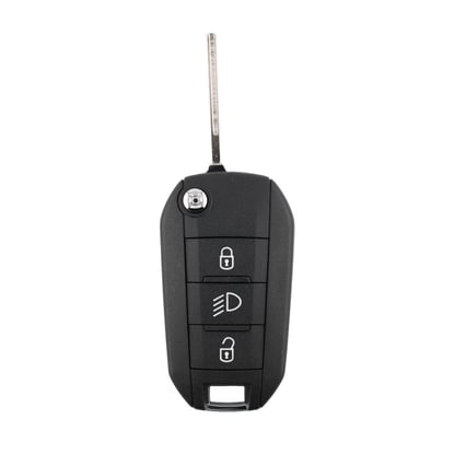 New-Aftermarket-Peugeot-Flip-Remote-Key-Shell-3-Buttons-Light-HU83-Blade-for-Xhorse-XEPG00EN-PCB-High-Quality-Best-Price---Emirates-Keys