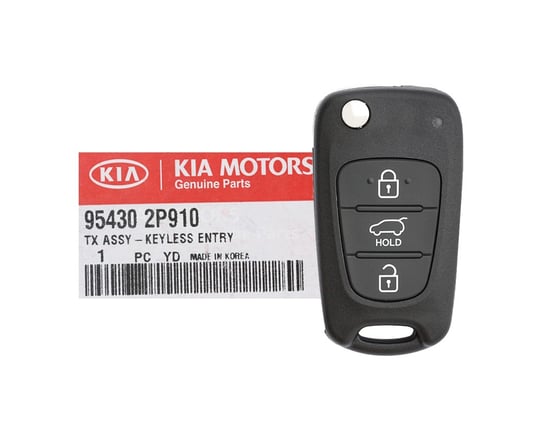 NEW-Kia-Sorento-2013-2014-Genuine-OEM-Flip-Remote-Key-3-Buttons-433MHz-95430-2P910-954302P910---FCCID:-RKE-4F04---Emirates-Keys