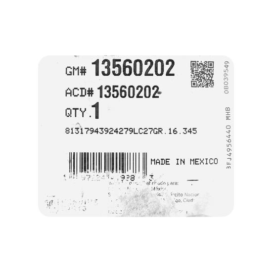 New-Chevrolet-Silverado-2023-Genuine---OEM-Smart-Remote-Key-3+1-Buttons-433MHz-OEM-Part-Number:-13560202---Emirates-Keys