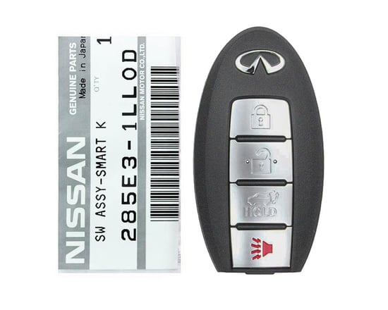 Brand-NEW-Infiniti-QX56-2011-Genuine-OEM-Smart-Key-4-Buttons-433MHz-PCF7952A-Transponder-285E3-1LL0D,-285E3-1LL0B---FCCID:-CWTWB1U787---Emirates-Keys