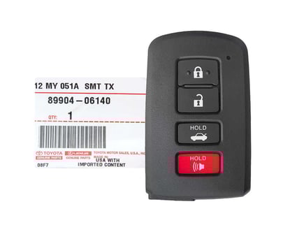 Brand-New-Toyota-Camry-2012-Genuine-OEM-Smart-Key-Remote-4-Buttons-315MHz-89904-06140-89904-33450---FCCID:-HYQ14FBA---Emirates-Keys