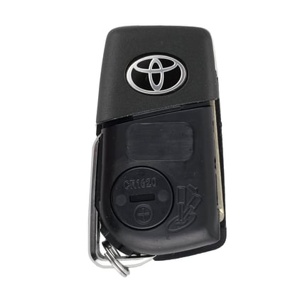 Used-Toyota-Corolla-Cross-2022-Original-Flip-Remote-Key-2+1-Buttons-433MHz-ASK---FCC-ID:-BA2TA----Emirates-Keys