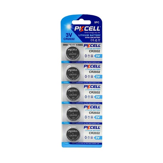 New-PKCELL-Ultra-Lithium-CR2032-Universal-Battery-Cell-Card-(5-PCs-Pack)-High-Quality-Low-Price-Buy-Now---Emirates-Keys