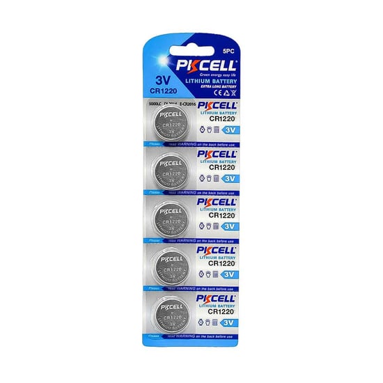 New-PKCELL-Ultra-Lithium-CR1220-Universal-Battery-Cell-Card-(5-PCs-Pack)-High-Quality-Low-Price-Buy-Now---Emirates-Keys