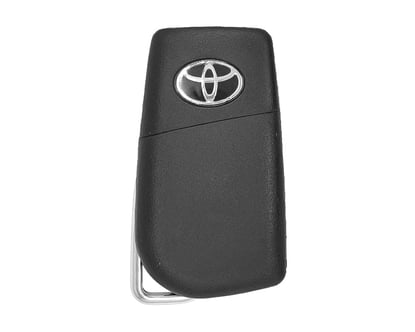 Used-Reusable-Toyota-Camry-2018-Genuine-OEM-Flip-Remote-Key-3+1-Buttons-433MHz-OEM-Part-Number:-8907033F20-,-FCC-ID:-HYQ12BGF---Emirates-Keys