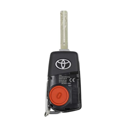 Used-Reusable-Toyota-Camry-2018-Genuine-OEM-Flip-Remote-Key-3+1-Buttons-433MHz-OEM-Part-Number:-89070-33F20-,-FCC-ID:-HYQ12BGF---Emirates-Keys