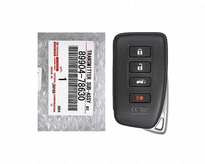Brand-New-Lexus-LX570-2016-2019-Genuine-OEM-Remote-Key-4-Buttons-433MHz-89904-78630,-89904-78570---FCCID:-BG1EW---Emirates-Keys