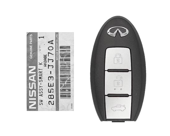 Brand-New-Infiniti-G35-2010-Genuine-OEM-Smart-Key-Remote-3-Buttons-433MHz-PCF7952A-Transponder-285E3-JJ70A,-285E3-JJ70E-OEM-Box---Emirates-Keys