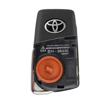 Used-Toyota-Corolla-Cross-2022-Original-Flip-Remote-Key-2+1-Buttons-433MHz-FSK---Emirates-Keys