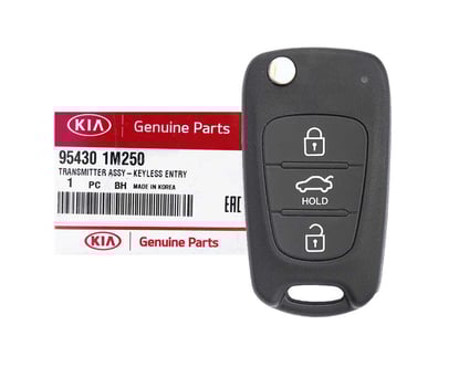 NEW-KIA-Cerato-2011-2013-Genuine-OEM-Flip-Remote-Key-3-Buttons-433MHz-95430-1M250-954301M250---FCCID:-RKE-4F04---Emirates-Keys