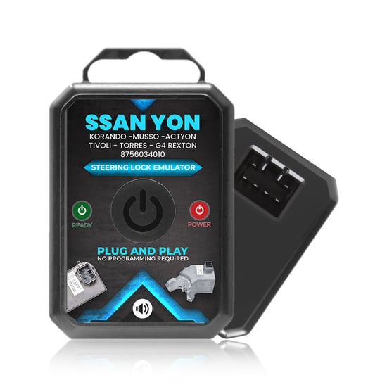 New-SsangYong-Korando---Musso---Actyon---Tivoli----Torres---G4-Rexton-Steering-Lock-Emulator-Simulator With Lock Sound---Emirates-Keys