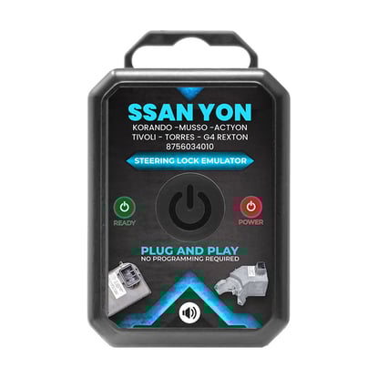 New-SsangYong-Korando---Musso---Actyon---Tivoli----Torres---G4-Rexton-Steering-Lock-Emulator-Simulator With Lock Sound---Emirates-Keys