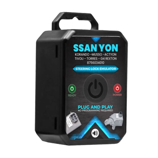 New-SsangYong-Korando---Musso---Actyon---Tivoli----Torres---G4-Rexton-Steering-Lock-Emulator-Simulator With Lock Sound---Emirates-Keys