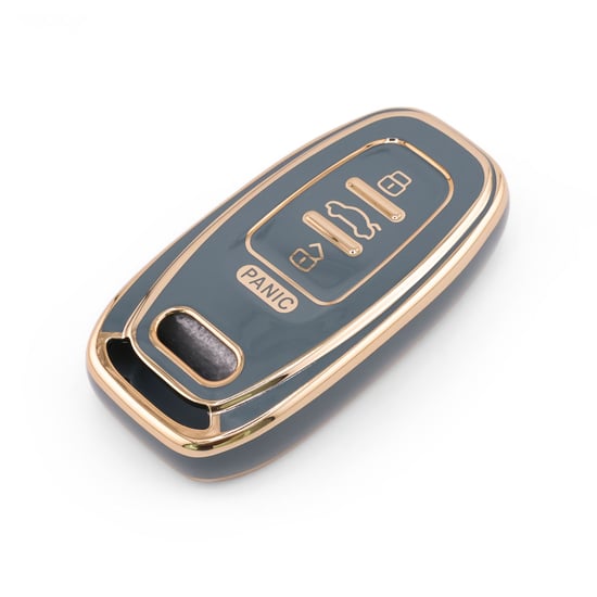 New-Aftermarket-Nano-High-Quality-Cover-For-Audi-Remote-Key-4-Button-Gray-Color-Audi-A11J4---Emirates-Keys