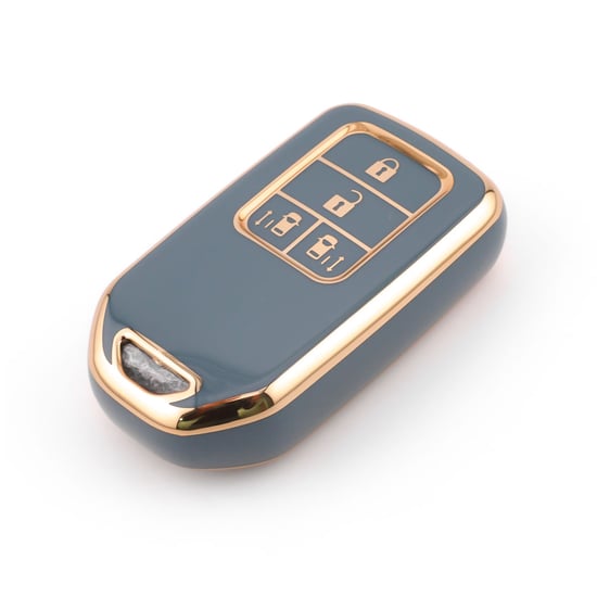 New-Aftermarket-Nano-High-Quality-Cover-For-Honda-Remote-Key-4-Button-Gray-Color-HD-A11J4B---Emirates-Keys