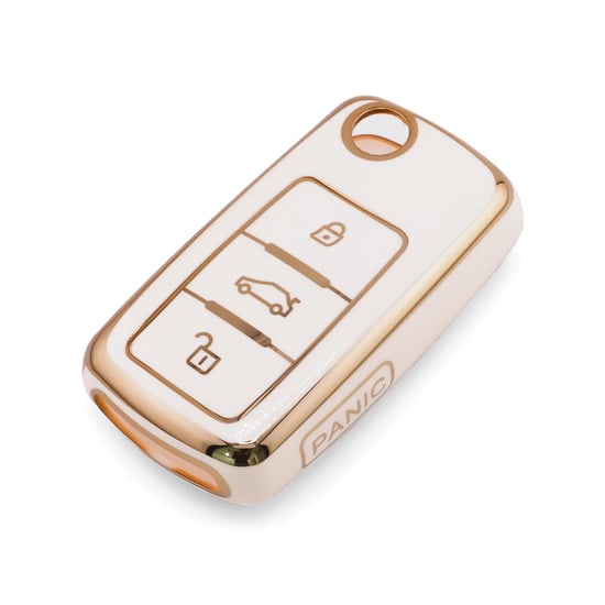 New-Aftermarket-Nano-High-Quality-Cover-For-Volkswagen-Remote-Key-4-Button-White-Color-VW-A11J4---Emirates-Keys