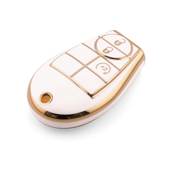 New-Aftermarket-Nano-High-Quality-Cover-For-Dodge-Remote-Key-3-Button-White-Color-Dodge-A11J3---Emirates-Keys